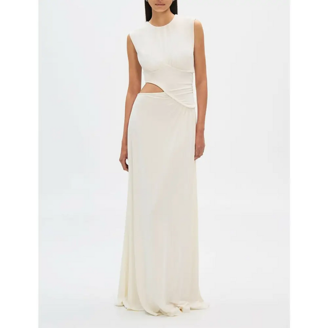 Misha The Sierra Jersey Gown Ivory White Size AU 12 - 12 / White - Dresses