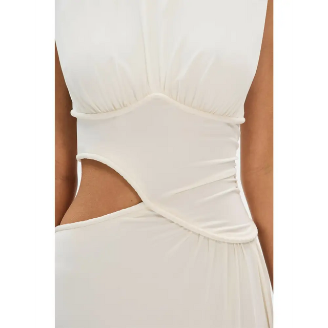 Misha The Sierra Jersey Gown Ivory White Size AU 12 - 12 / White - Dresses