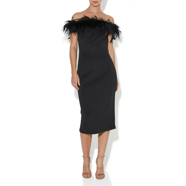 Montique Charlie Cocktail Dress - 8 / Black - Dresses