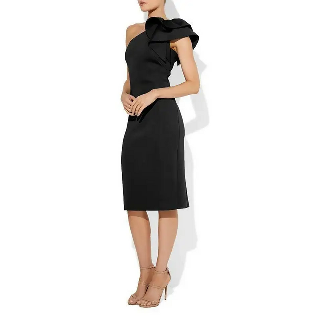 Montique Jamie Cocktail Dress - 10 / Black - Dresses