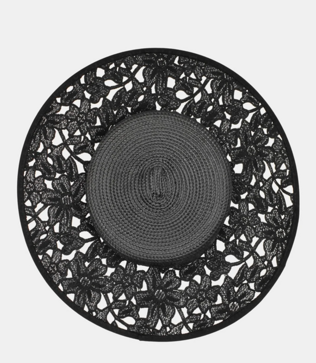 Morgan & Taylor Chloe Racewear Boater in Black - Black - Headwear