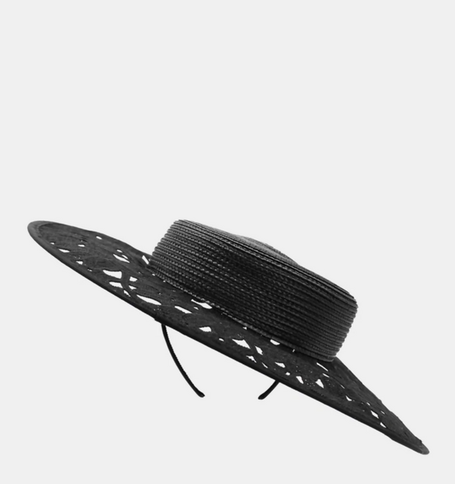 Morgan & Taylor Chloe Racewear Boater in Black - Black - Headwear