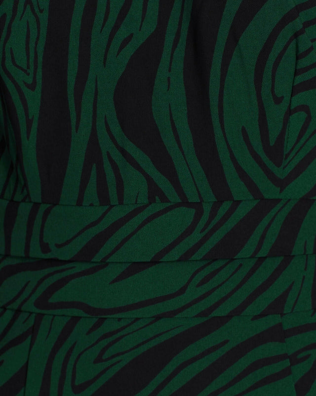 Mossman Dark Paradise Mini Dress Green Size 14 - Dresses