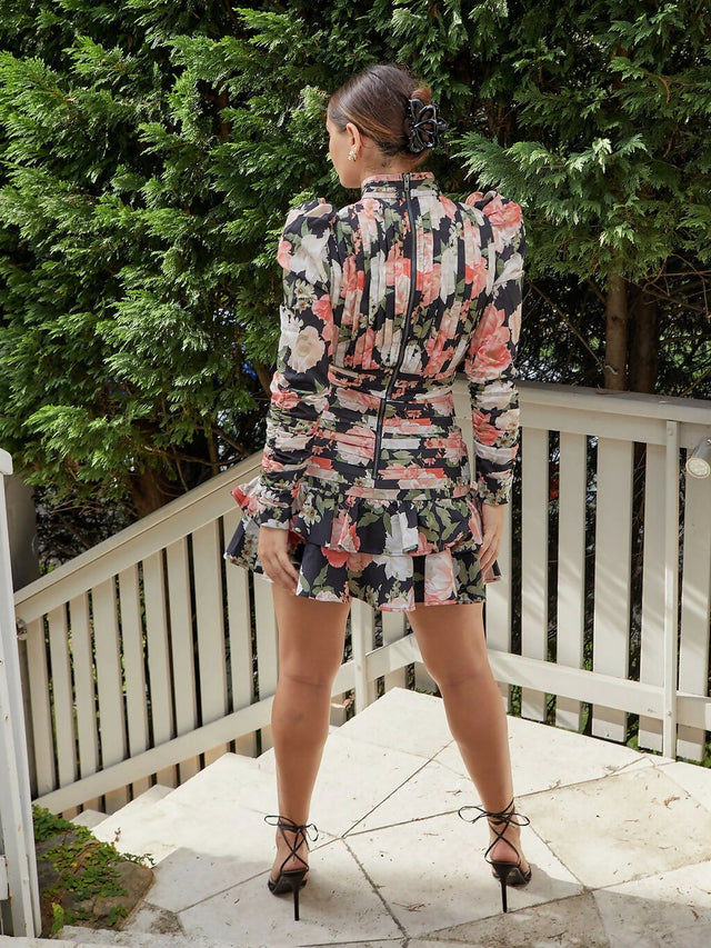 Mossman Kissed by a Rose Top and Skirt Set Floral Size 10 - 10 / Floral - Outfit Sets