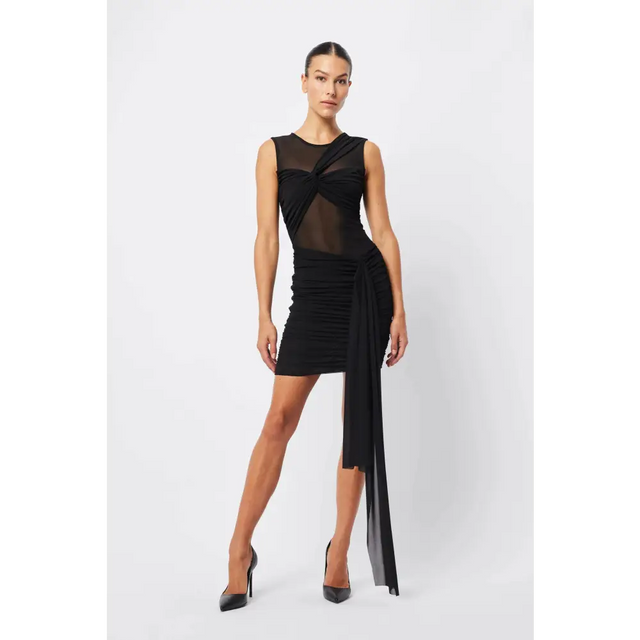 Mossman Rebound Mini Dress Black Size AU 8 - 8 / Black - Dresses