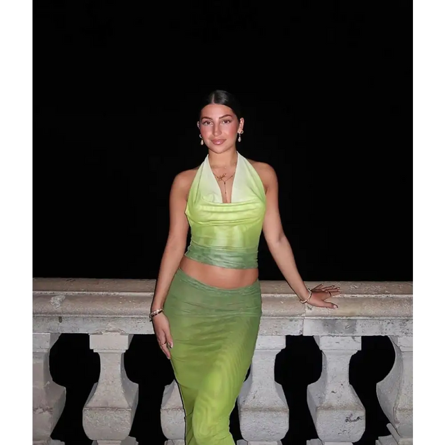 Murci ’Gradient’ Lime Set - XS / Green - Dresses