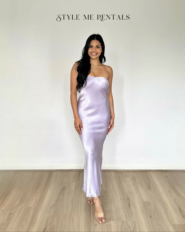 Bec and Bridge Moon Dance Strapless Dress Lilac