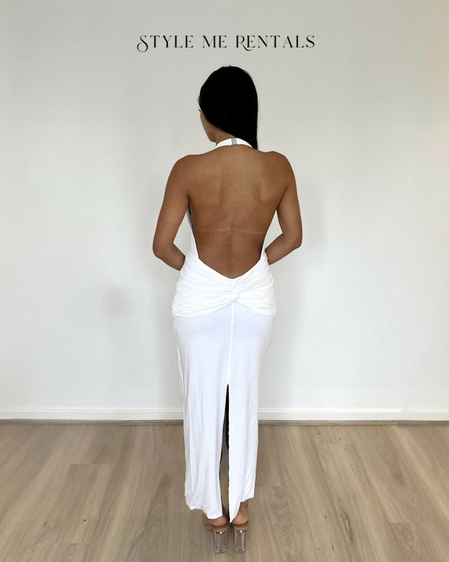 Natalie Rolt Arabella Midi Dress White - Dresses