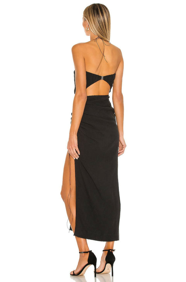 Natalie Rolt Aston Midi Black - 8 / Black - Dresses