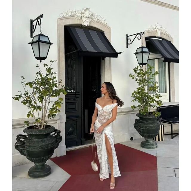 Natalie Rolt Aubrey Dress White Size 8 - 8 / White - Dresses