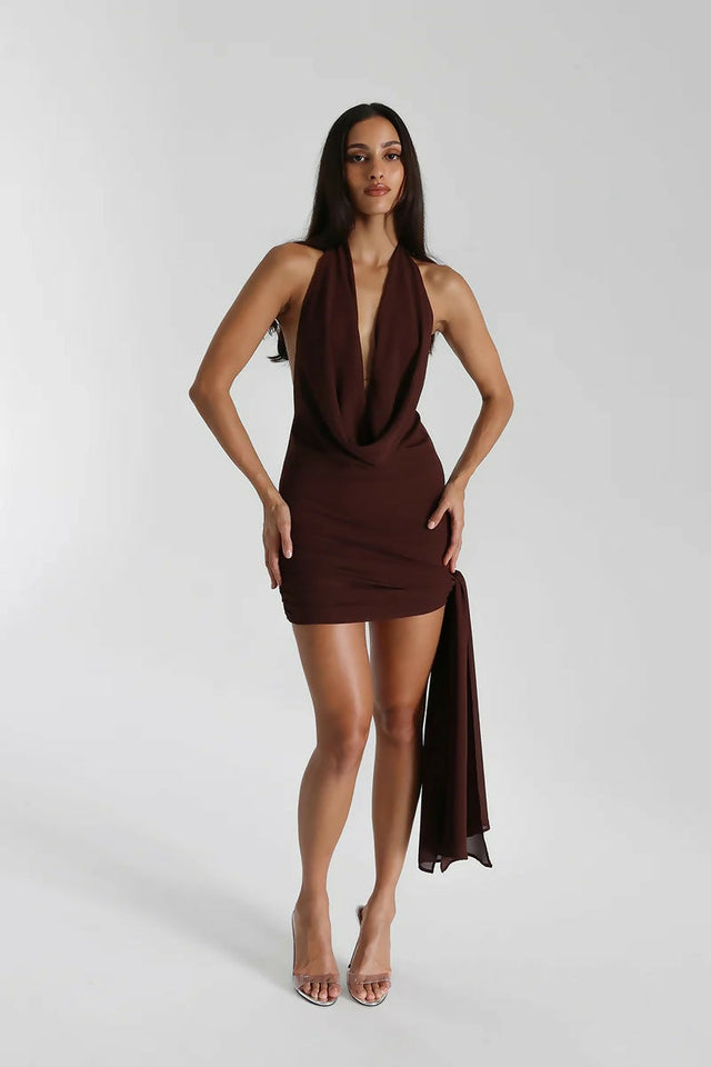 Natalie Rolt Brown Anastasia Dress - Dresses