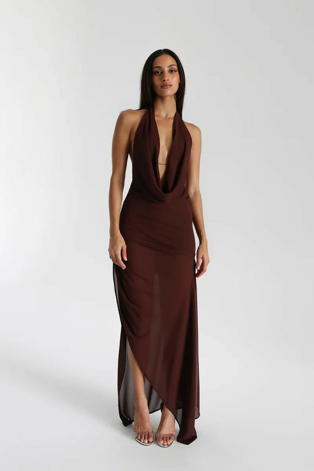 Natalie Rolt Brown Anastasia Dress - Dresses