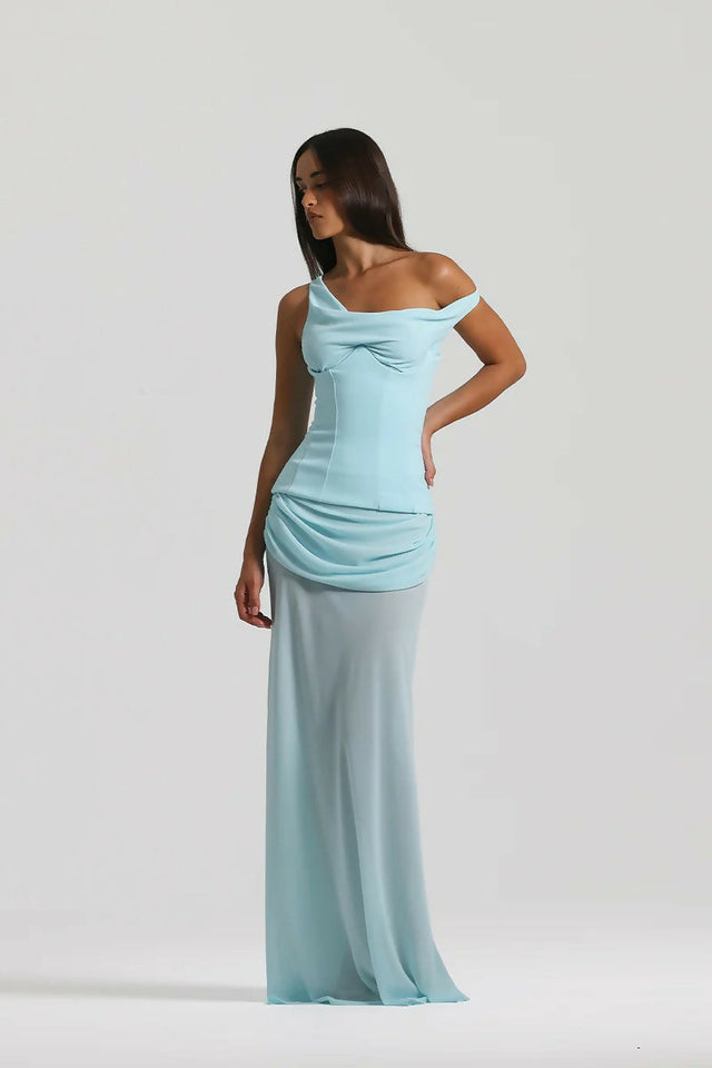 Natalie Rolt Cadence Gown Blue Size 8 - 8 / Blue - Dresses
