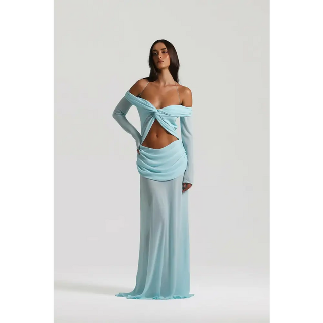 Natalie Rolt Emily Gown Baby Blue Size 8 - 8 / Blue - Dresses