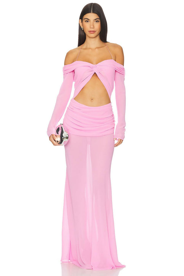 Natalie Rolt Emily Gown Dress Candy Pink - 6 / Pink - Dresses