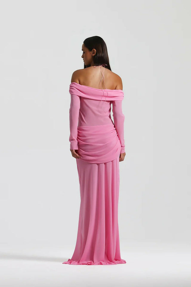 Natalie Rolt Emily Gown in Pink - 6 / Pink - Dresses