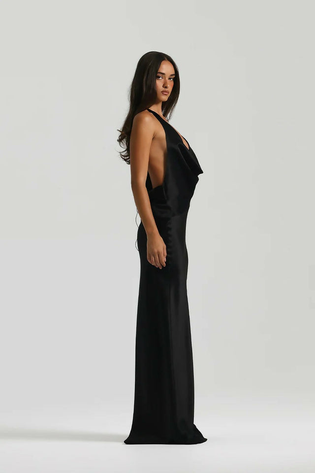 Natalie Rolt Gabi Gown in Black - 6 / Black - Dresses