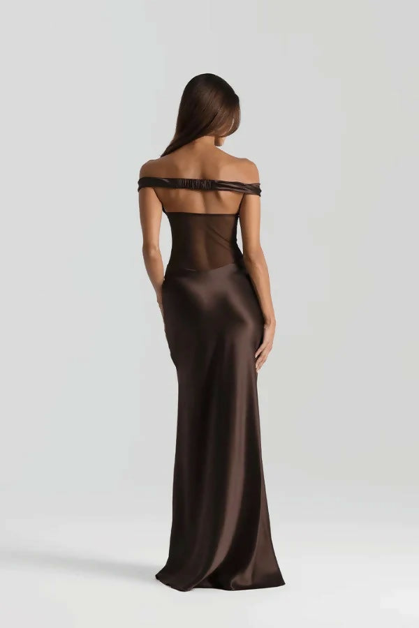 Natalie Rolt Gwyneth Gown Espresso Size 8 - Dresses
