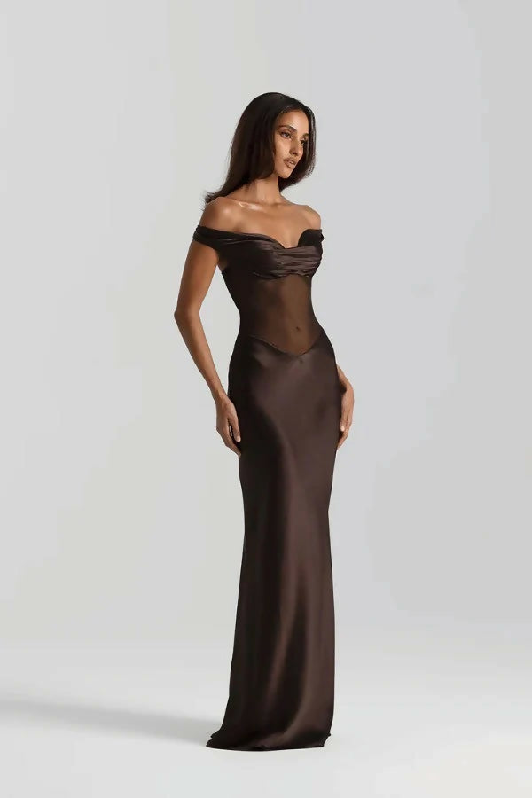Natalie Rolt Gwyneth Gown Espresso Size 8 - Dresses