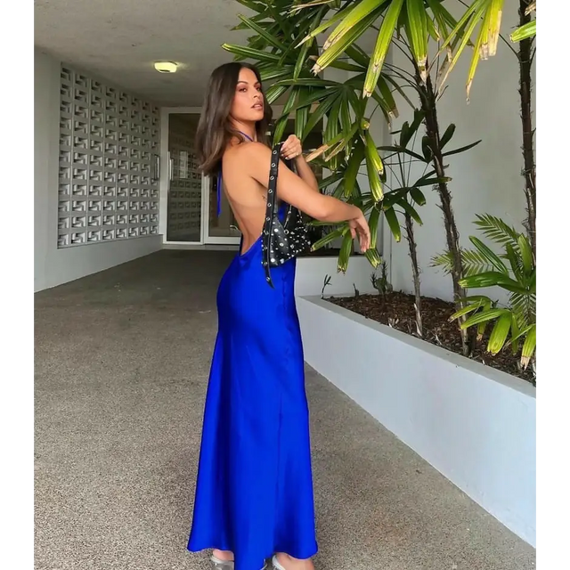 Natalie Rolt Irena Dress - 6 / Blue - Dresses