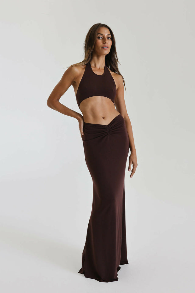 Natalie Rolt Jasmine Dress - 4 / Brown - Dresses