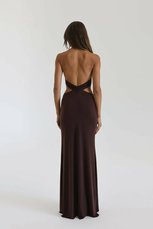 Natalie Rolt Jasmine Dress - 4 / Brown - Dresses