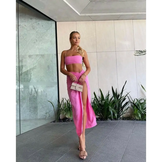 Natalie Rolt Kylie Kaia Set in Pink - 6 / Pink - Outfit Sets
