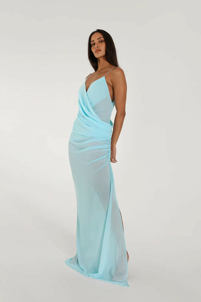 Natalie Rolt Magnolia Gown Baby Blue - 8 / Blue - Dresses