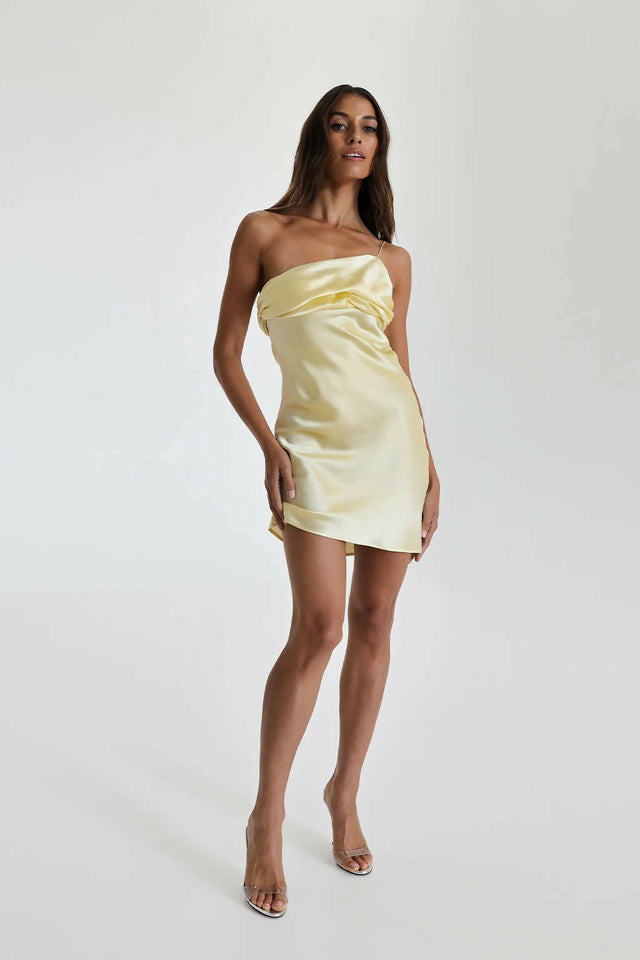Natalie Rolt Mikayla Mini Dress - 6 / Yellow - Dresses