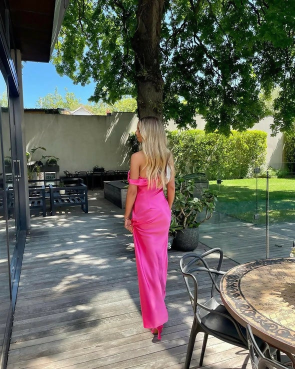 Natalie Rolt Monika Gown - 4 / Pink - Dresses