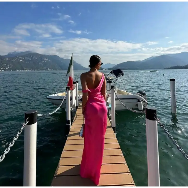 Natalie Rolt Monika Gown - 6 / Pink - Dresses