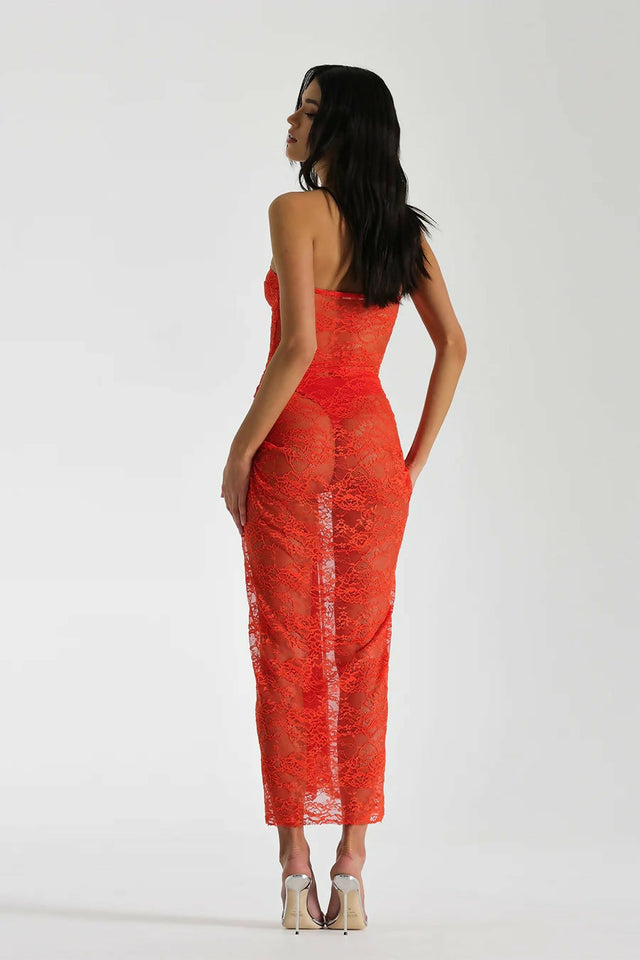 Natalie Rolt Naomi Dress - 8 / Red - Dresses
