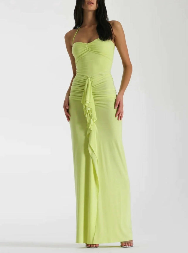 Natalie Rolt Shontae Gown in Citron Size 6 8 - Dresses