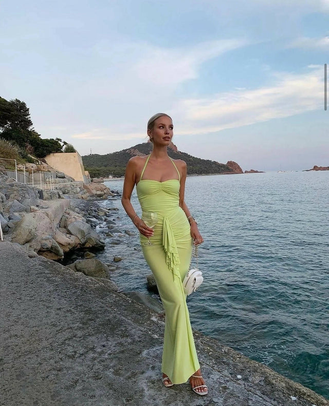 Natalie Rolt Shontae Gown in Citron Size 6 8 - Dresses