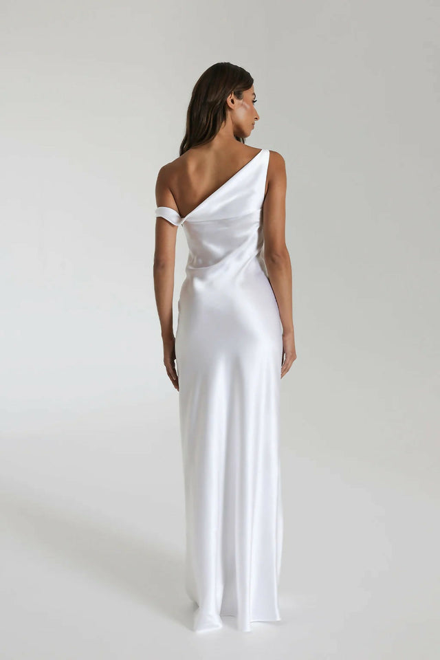 Natalie Rolt White Monika Gown - 8 / White - Dresses