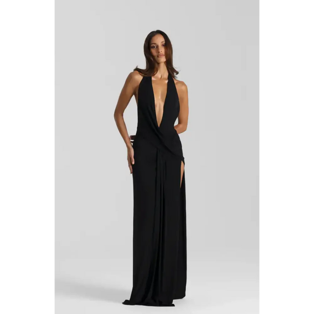 Natalie Rolt Winona Gown - 10 / Black - Dresses