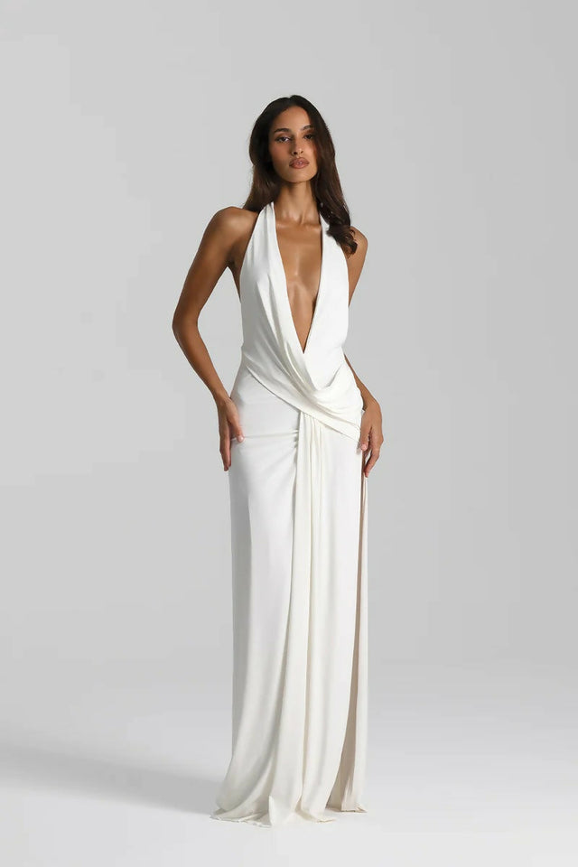 NATALIE ROLT Winona Gown in White - 6 / White - Dresses