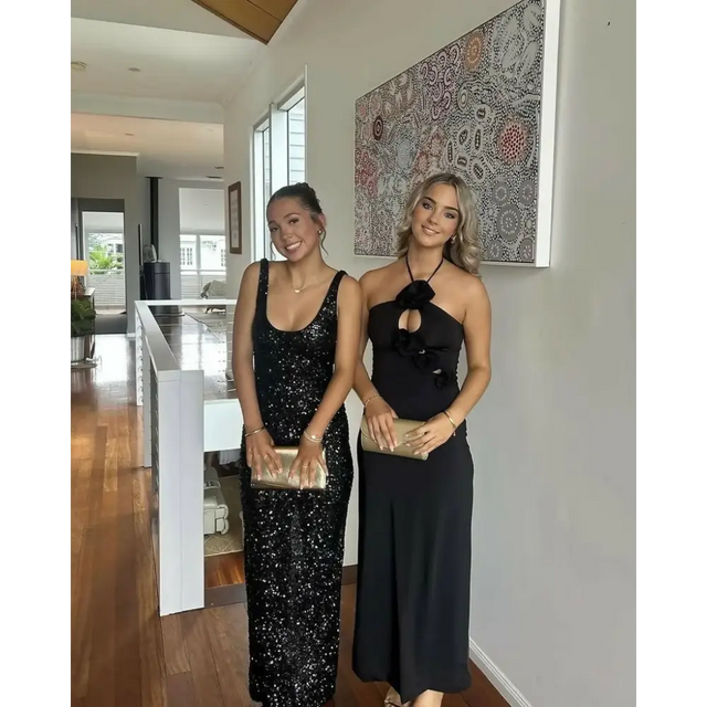 NBD Janhvi Maxi Dress - Black - 6 / Black - Dresses
