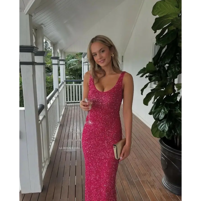 NBD Janhvi Maxi Dress - Pink - 6 / Pink - Dresses
