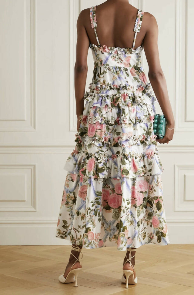 Needle & Thread Hettie Ankle Floral Gown - 12 / Floral - Dresses