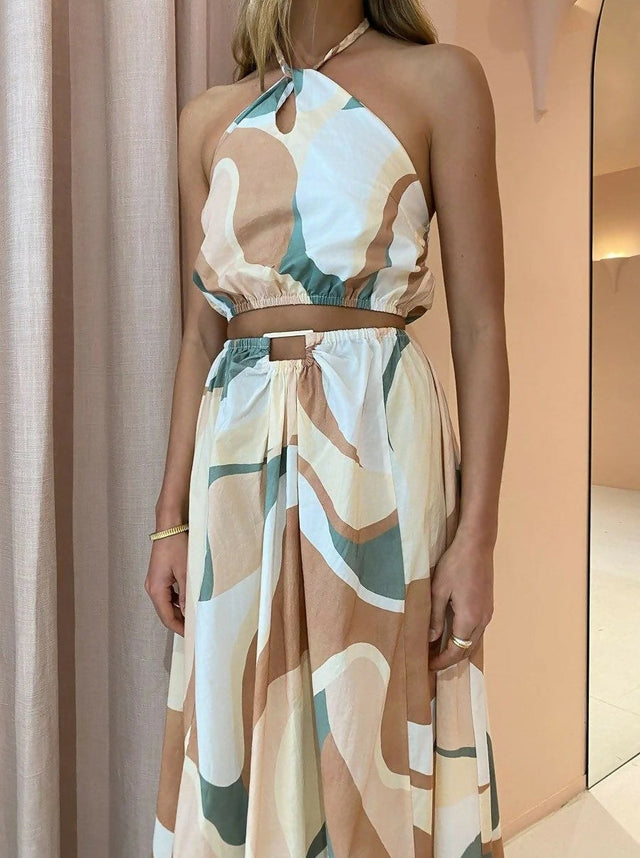 New Romantics Dolce Vita Set In Desert Swirl - 6 / Multi - Dresses