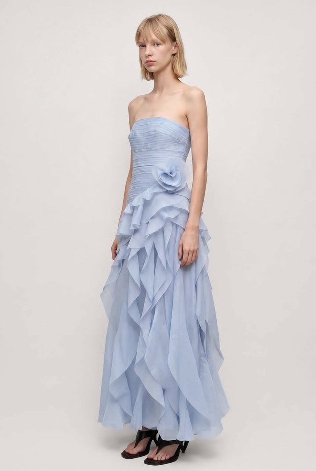 Aje Canyon Gown in Cloud Blue