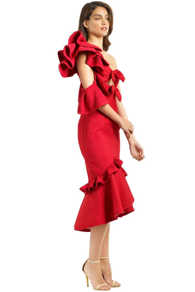 Nicola Finetti Deidre Dress - 10 / Red - Dresses