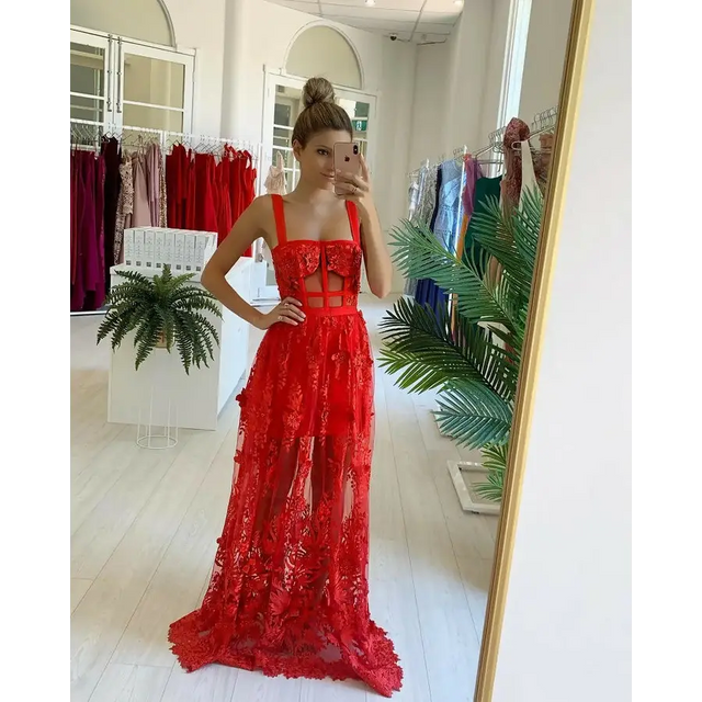 Nicola Finetti Marisol Dress - 6 / Red - Dresses