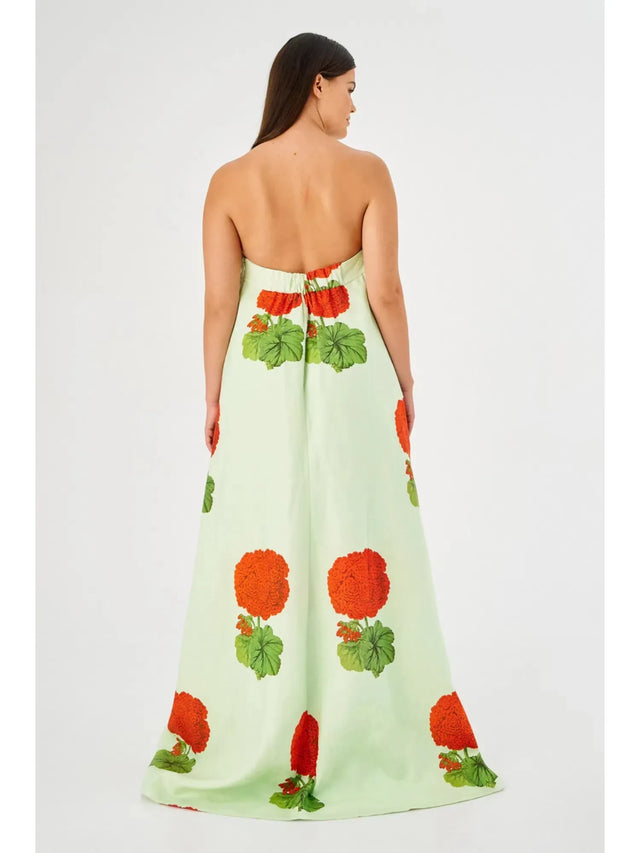 OROTON Posie Geranium Print Gown