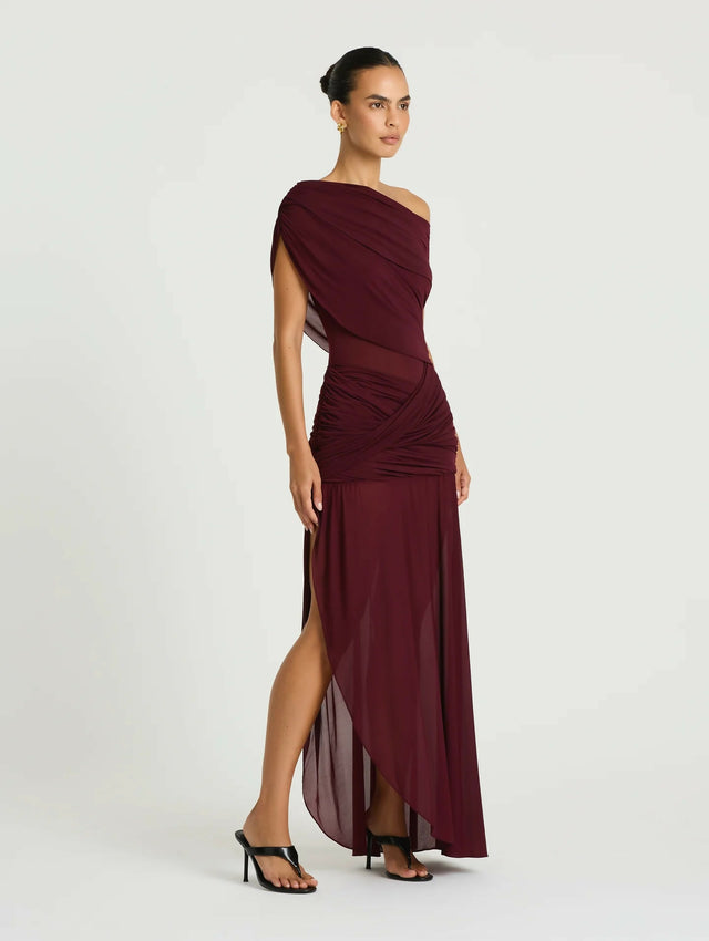 Benni Otto Maxi Dress Plum Size 8,10