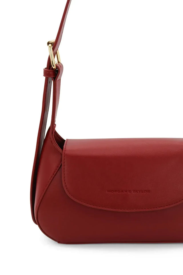Morgan & Taylor Kiara Shoulder Bag - Burgundy Red