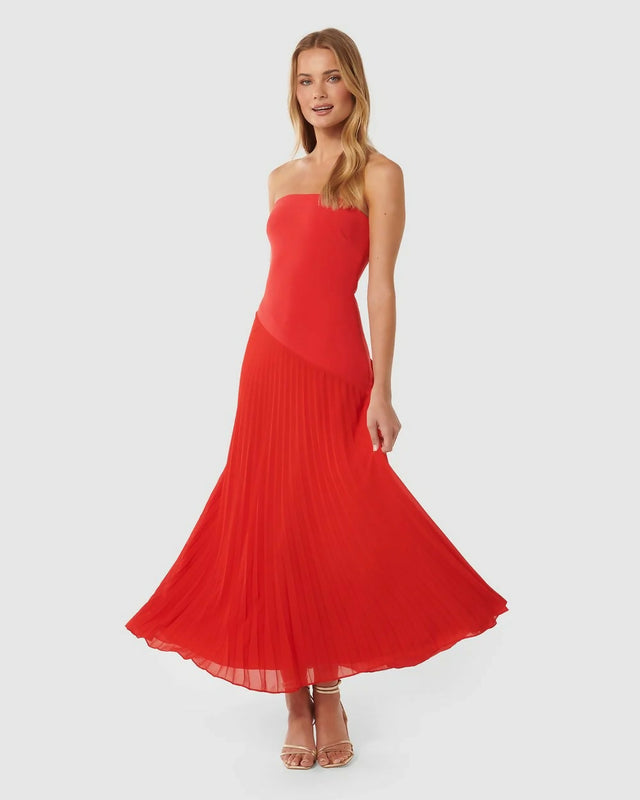 Forever New Capri Strapless Pleated Dress