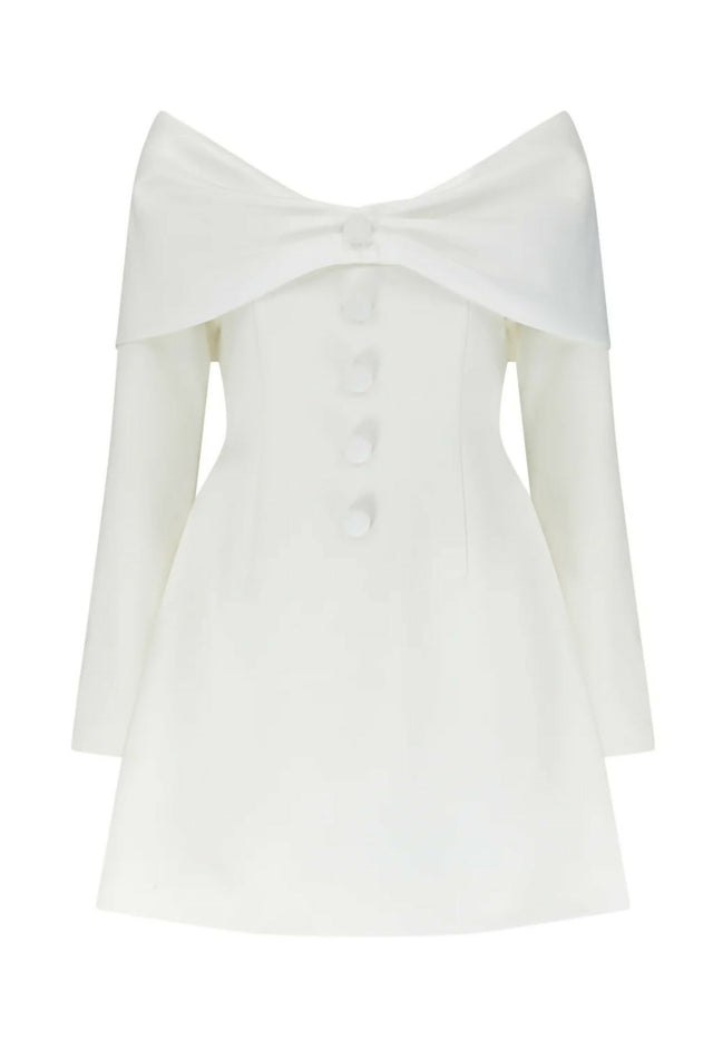 Odd Muse The Ultimate Muse Bow Mini Dress White - Dresses