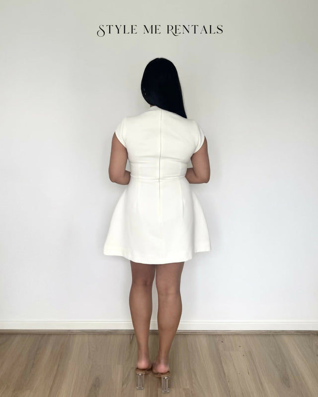 Odd Muse The Ultimate Muse Cap Sleeve Mini Dress White Size L - L / White - Dresses